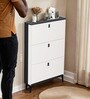 Slimline 3 Drawer Shoe Cabinet Footwear Stand Organizer