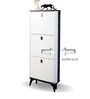 Slimline 3 Drawer Shoe Cabinet Organizer