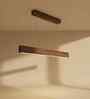 Slimline 36 Brown Solid Wood Linear LED Hanging Light