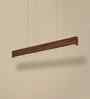 Slimline 36 Brown Solid Wood Linear LED Hanging Light