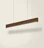 Slimline 36 Brown Solid Wood Linear LED Hanging Light