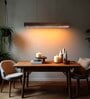 Slimline 36 Trio Brown Solid Wood Linear LED Hanging Light