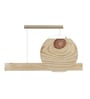 Slimline 48 Beige Solid Wood Linear LED Hanging Light