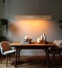 Slimline 48 Beige Solid Wood Linear LED Hanging Light