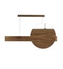 Slimline 48 Brown Solid Wood Linear LED Hanging Light