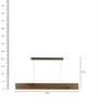 Slimline 48 Brown Solid Wood Linear LED Hanging Light