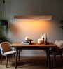 Slimline 48 Brown Solid Wood Linear LED Hanging Light