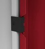 Slimline M1 Steel 2 Door Almirah in Textured Carmine Red Colour