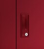 Slimline M1 Steel 2 Door Almirah in Textured Carmine Red Colour