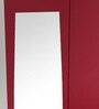 Slimline M1 Steel 2 Door Almirah in Textured Carmine Red Colour