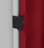 Slimline M2 Steel 2 Door Almirah in Textured Carmine Red Colour With Locker & Drawer