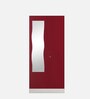 Slimline M4 Steel 2 Door Almirah in Textured Carmine Red Colour