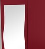 Slimline M4 Steel 2 Door Almirah in Textured Carmine Red Colour
