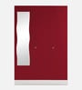 Slimline M4 Steel 3 Door Almirah in Textured Carmine Red Colour