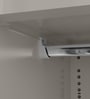 Slimline M4 Steel 3 Door Almirah in Textured Carmine Red Colour With Locker & Drawer