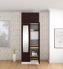 Slimline 2 Door Almirah (with Mirror) in Russet Colour