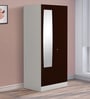 Slimline 2 Door Almirah (with Mirror) in Russet Colour