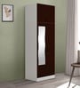Slimline 2 Door Almirah (with Mirror) in Russet Colour