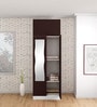 Slimline 2 Door Almirah (with Mirror) in Russet Colour