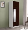 Slimline 2 Door Almirah (with Mirror) in Russet Colour