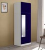 Slimline 2 Door Almirah (with Mirror) in Textured Ultra Marine Blue Colour