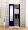 Slimline 2 Door Almirah (with Mirror) in Textured Ultra Marine Blue Colour