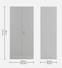 Slimline Metal 2 Door Almirah in Royal Ivory Colour
