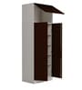 Slimline 2 Door Almirah in Russet Colour