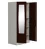 Slimline 2 Door Almirah (with Mirror) in Russet Colour