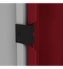 Slimline 2 Door Almirah with Mirror in Textured Ceremine Red Colour