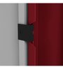 Slimline 2 Door Almirah (with Mirror) in Textured Ceremine Red Colour