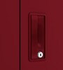 Slimline 2 Door Almirah (with Mirror) in Textured Ceremine Red Colour