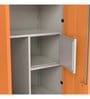 Slimline Metal 2 Door Almirah in Textured Marigold Colour