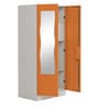 Slimline Metal 2 Door Almirah in Textured Marigold Colour