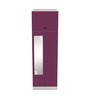 Slimline Metal 2 Door Almirah in Textured Purple & Grey Colour