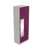 Slimline Metal 2 Door Almirah in Textured Purple & Grey Colour