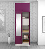 Slimline Metal 2 Door Almirah in Textured Purple & Grey Colour