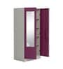 Slimline Metal 2 Door Almirah in Textured Purple & Grey Colour