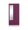 Slimline Metal 2 Door Almirah in Textured Purple & Grey Colour