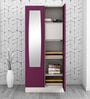 Slimline Metal 2 Door Almirah in Textured Purple & Grey Colour Slimline Metal 2 Door Almirah in Textured Purple & Grey Colour