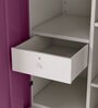 Slimline Metal 2 Door Almirah in Textured Purple & Grey Colour