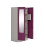 Slimline Metal 2 Door Almirah in Textured Purple & Grey Colour Slimline Metal 2 Door Almirah in Textured Purple & Grey Colour