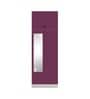 Slimline Metal 2 Door Almirah in Textured Purple & Grey Colour