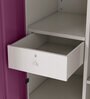 Slimline Metal 2 Door Almirah in Textured Purple & Grey Colour