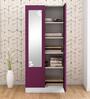 Slimline Metal 2 Door Almirah in Textured Purple & Grey Colour