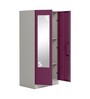 Slimline Metal 2 Door Almirah in Textured Purple & Grey Colour