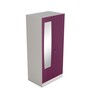 Slimline Metal 2 Door Almirah in Textured Purple & Grey Colour Slimline Metal 2 Door Almirah in Textured Purple & Grey Colour