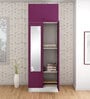 Slimline Metal 2 Door Almirah in Textured Purple & Grey Colour
