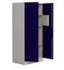 Slimline 2 Door Almirah in Textured Ultra Marine Blue Colour
