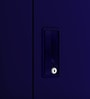 Slimline 2 Door Almirah (with Mirror) in Textured Ultra Marine Blue Colour